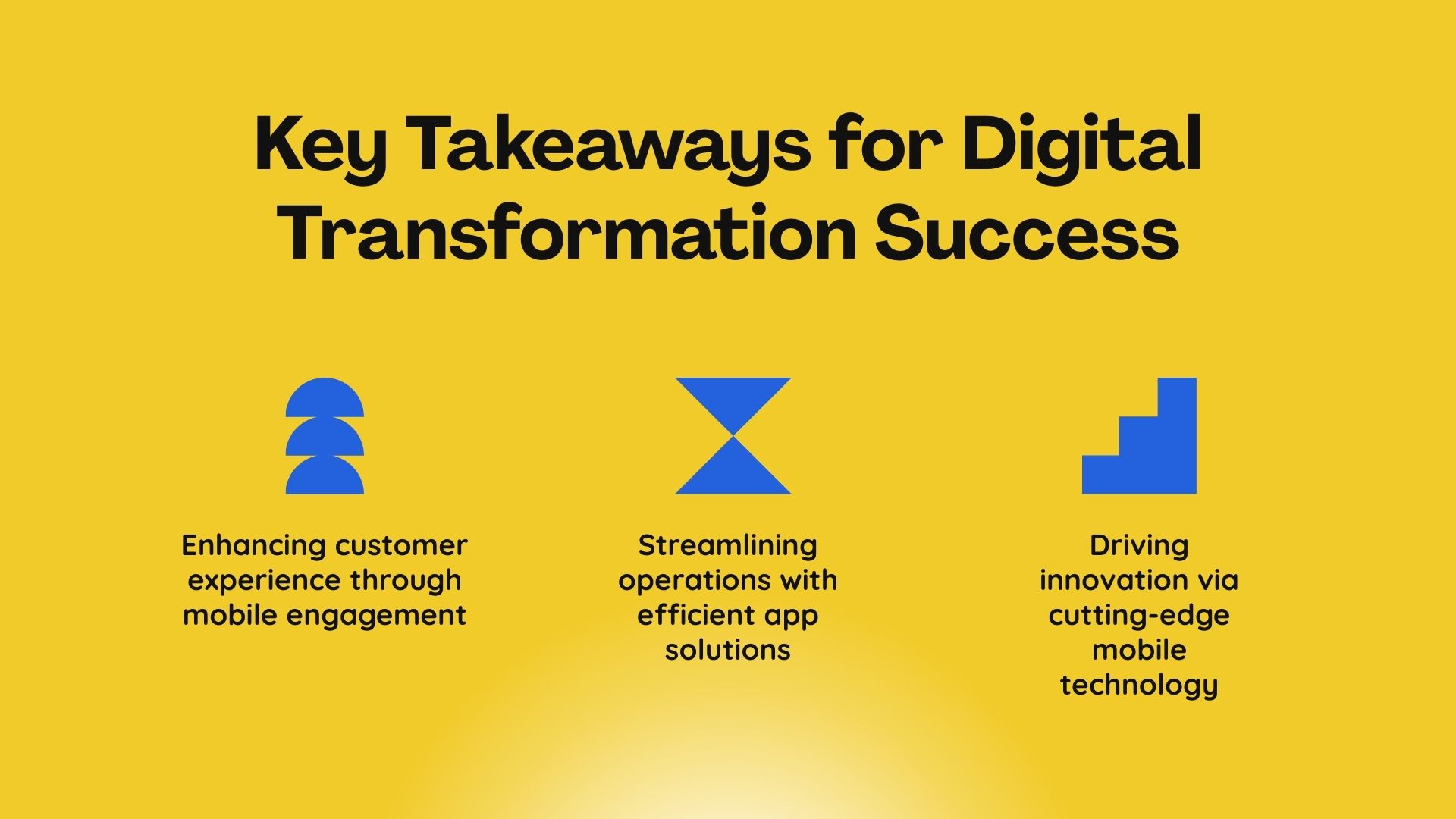 Key takeaways for digital transformation success through mobile apps